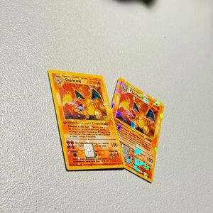 Charizard Credit Card Decals w/ Various Laminated Finishes